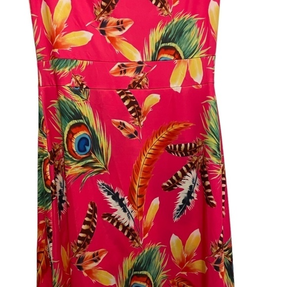 Maxi Floral Feather Romper Dress - Picture 5 of 7